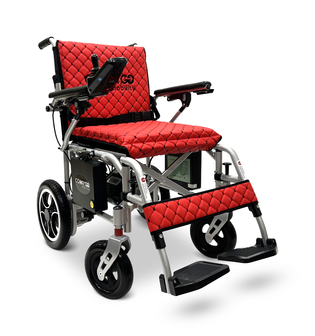 ComfyGo X-7 Lightweight Foldable Electric Wheelchair - Only 40 lbs